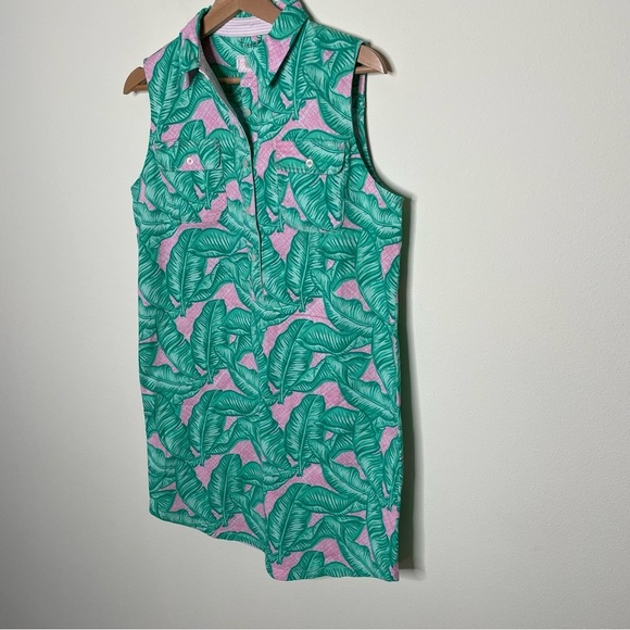 🆕 NWT Vineyard Vines Banana Leaf Margo Shirt Dress 6 - Picture 2 of 8